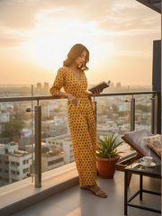 Printed Culotte Jumpsuit