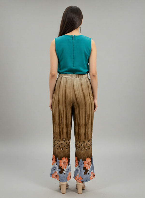 Printed Culotte Jumpsuit