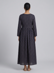 Print A-Line Maxi Dress