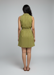 Striped Shirt Dress