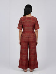 Bohemian Printed Top with Palazzos