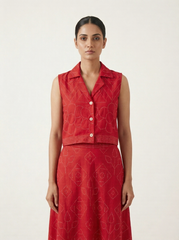 Self Design Top with Skirt