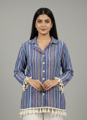 Women Multi Stripes Striped Casual Shirt