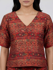 Bohemian Printed Top with Palazzos