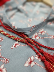 Floral Print A-Line Midi Dress