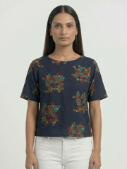 Geometric Print Top