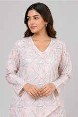 Cotton Printed Tunic with Palazzos