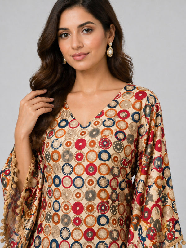 Bohemian Printed Tunic with Palazzos
