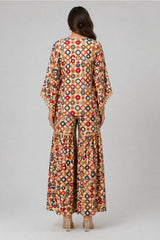 Bohemian Printed Tunic with Palazzos