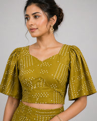 Cotton Printed Top with Palazzos