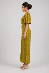 Cotton Printed Top with Palazzos