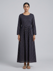 Print A-Line Maxi Dress