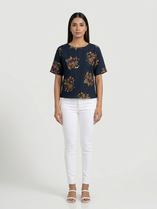 Geometric Print Top