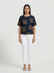 Geometric Print Top