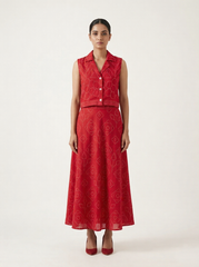 Self Design Top with Skirt