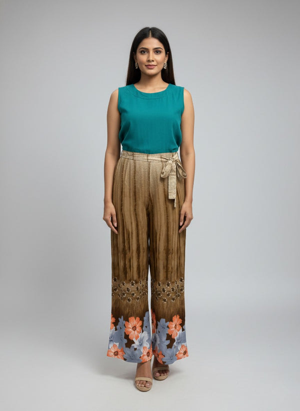 Printed Culotte Jumpsuit