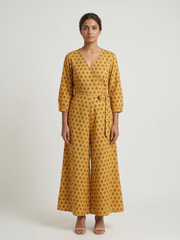 Printed Culotte Jumpsuit