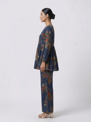 Floral Printed Top with Palazzos