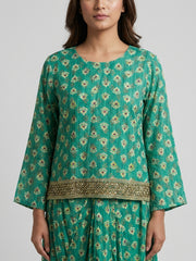 Printed Top with Skirt