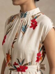 Floral Print Kaftan Maxi Dress