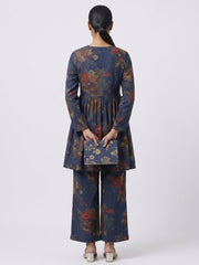 Floral Printed Top with Palazzos