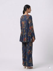 Floral Printed Top with Palazzos