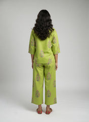 Printed Top with Palazzos