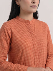 Cotton Checked Tunic with Trousers
