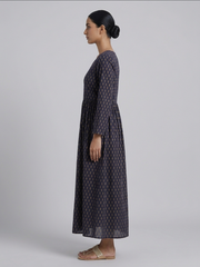 Print A-Line Maxi Dress