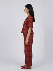 Bohemian Printed Top with Palazzos