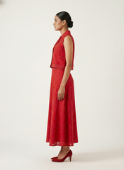 Self Design Top with Skirt