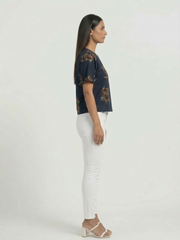 Geometric Print Top