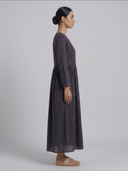 Print A-Line Maxi Dress