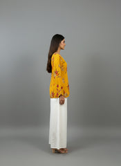Floral Cotton Printed Top with Palazzos
