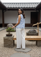 Floral Embroidered Cotton Top